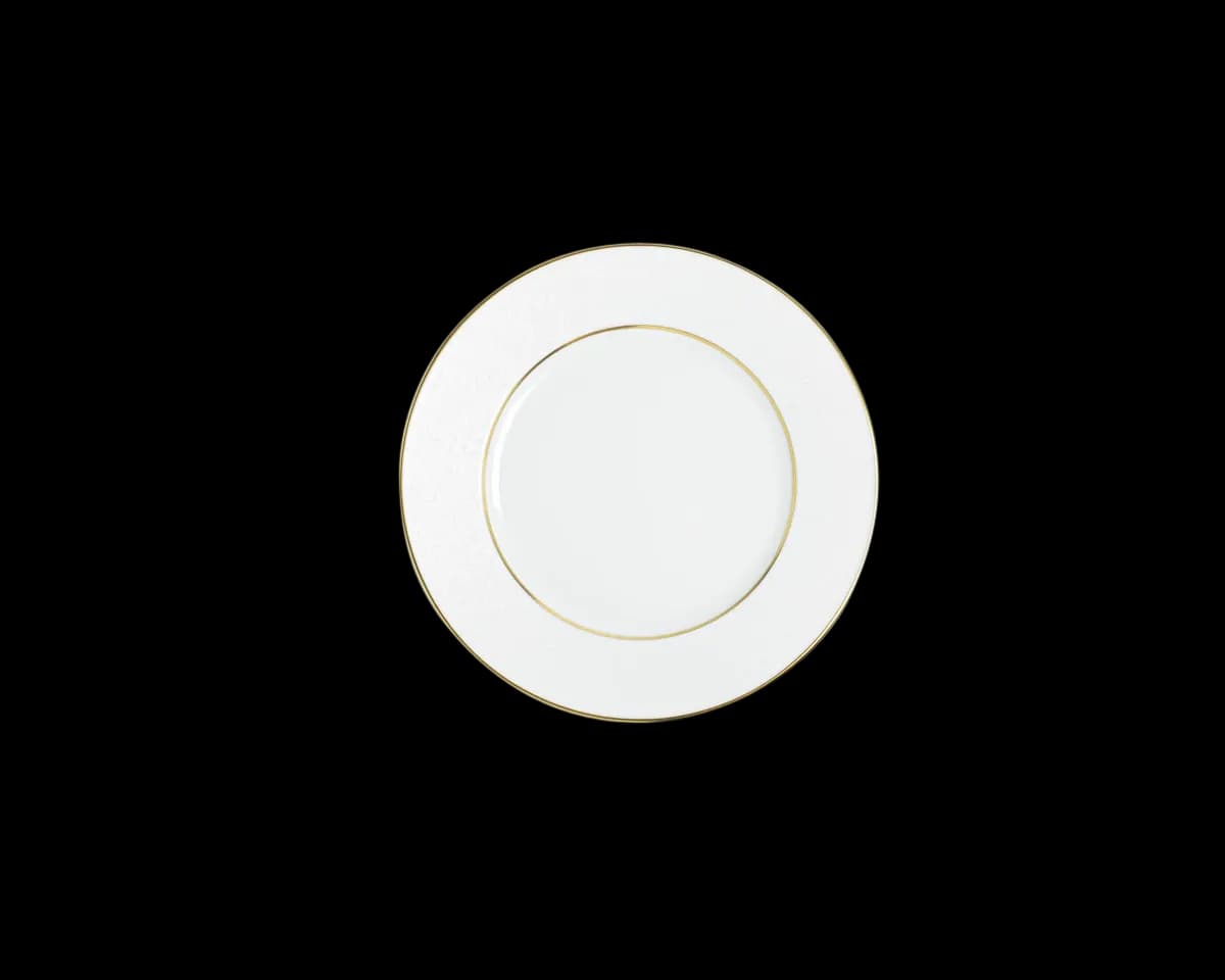 Assiette dessert 22,5 cm, collection givre-or