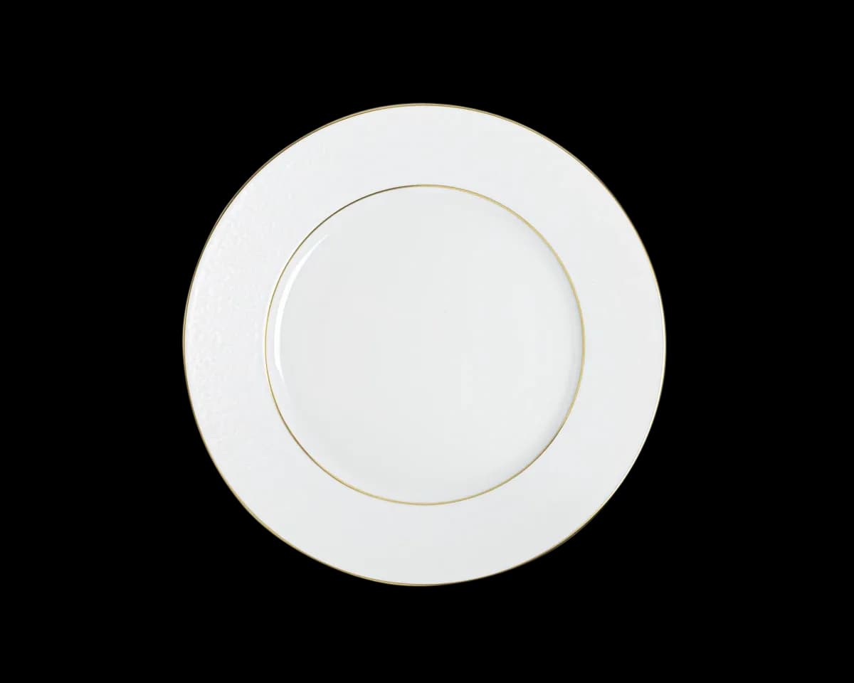 Assiette présentation 32 cm, collection givre-or