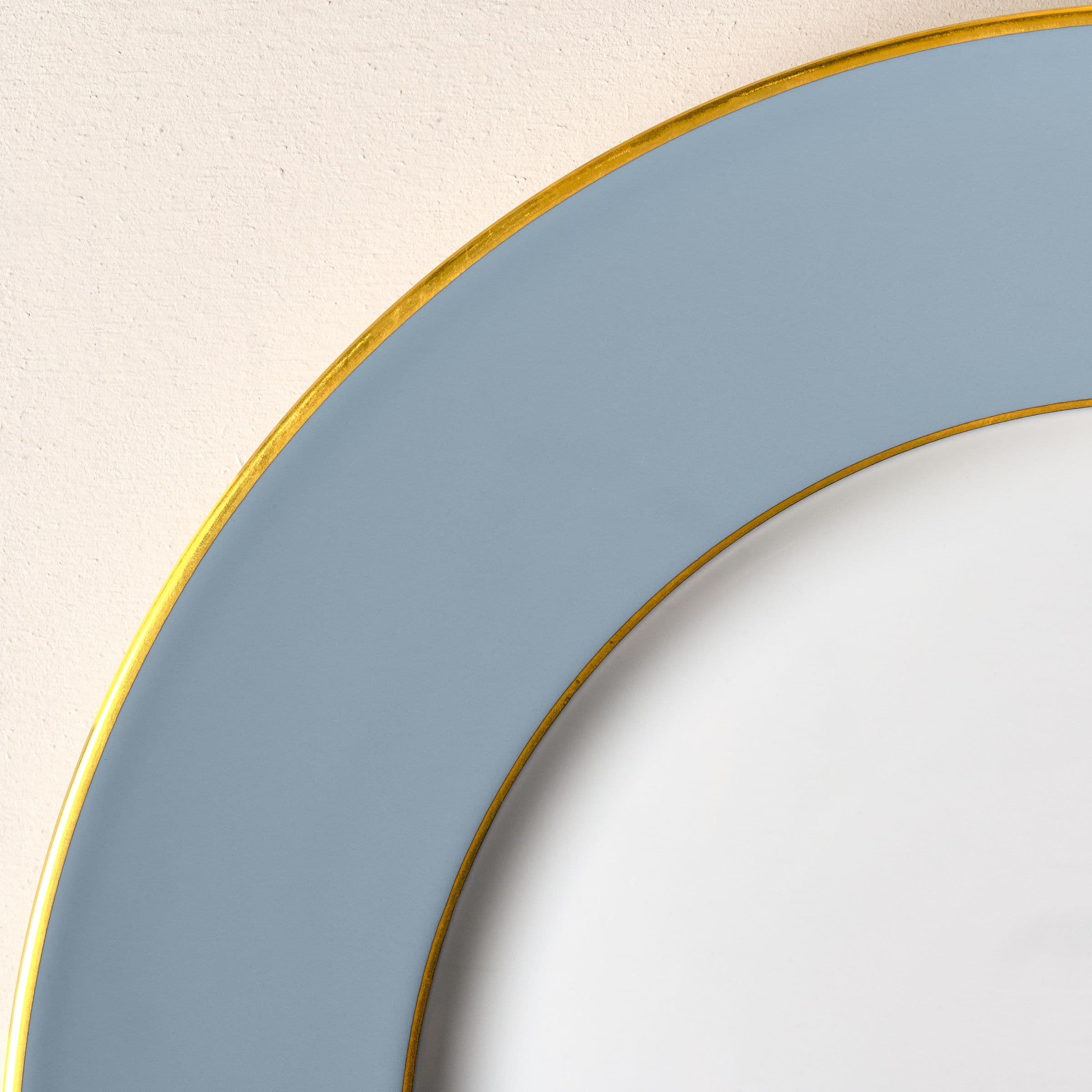 Colour Bleu Glacier, Gold finish
