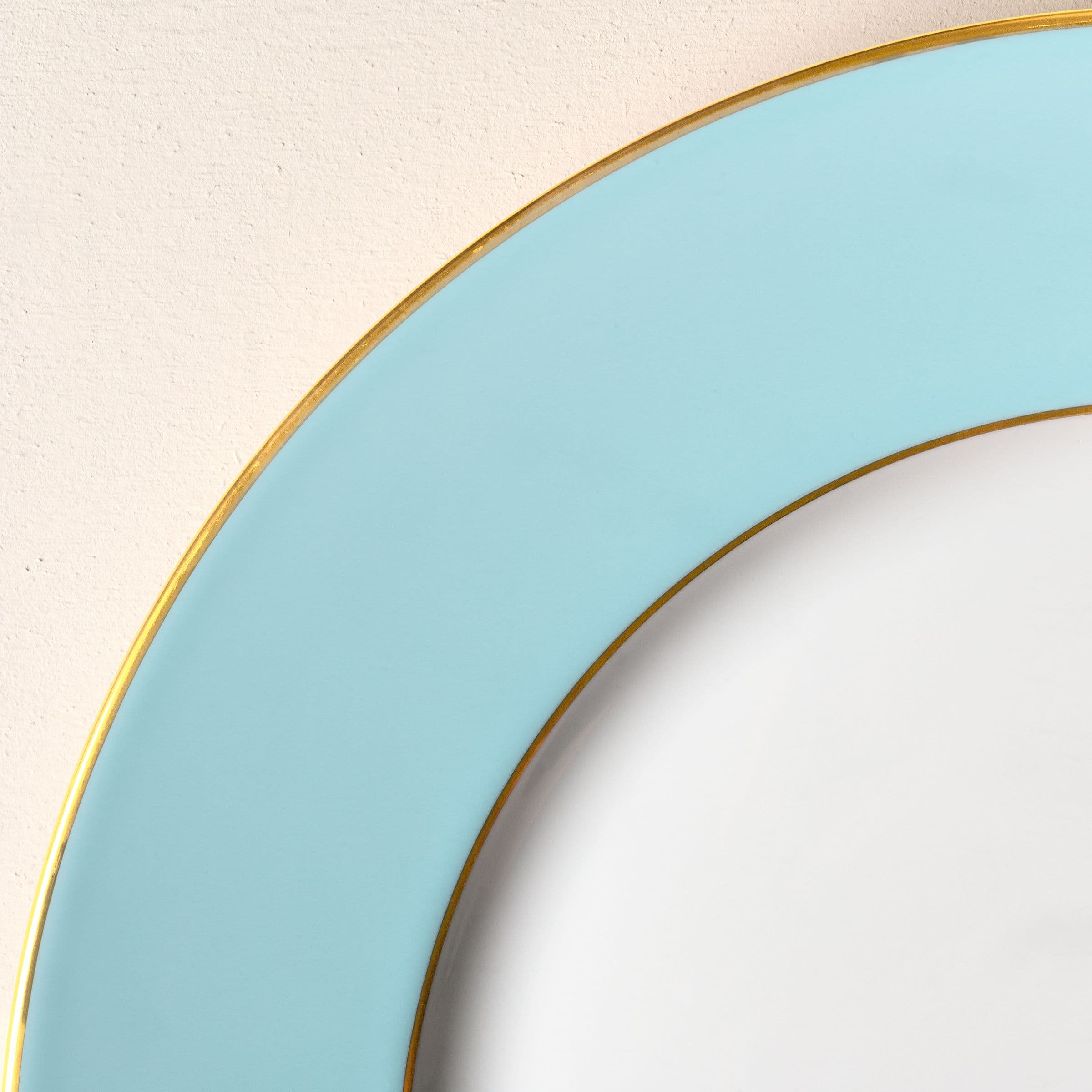Colour Bleu Opale, Gold finish