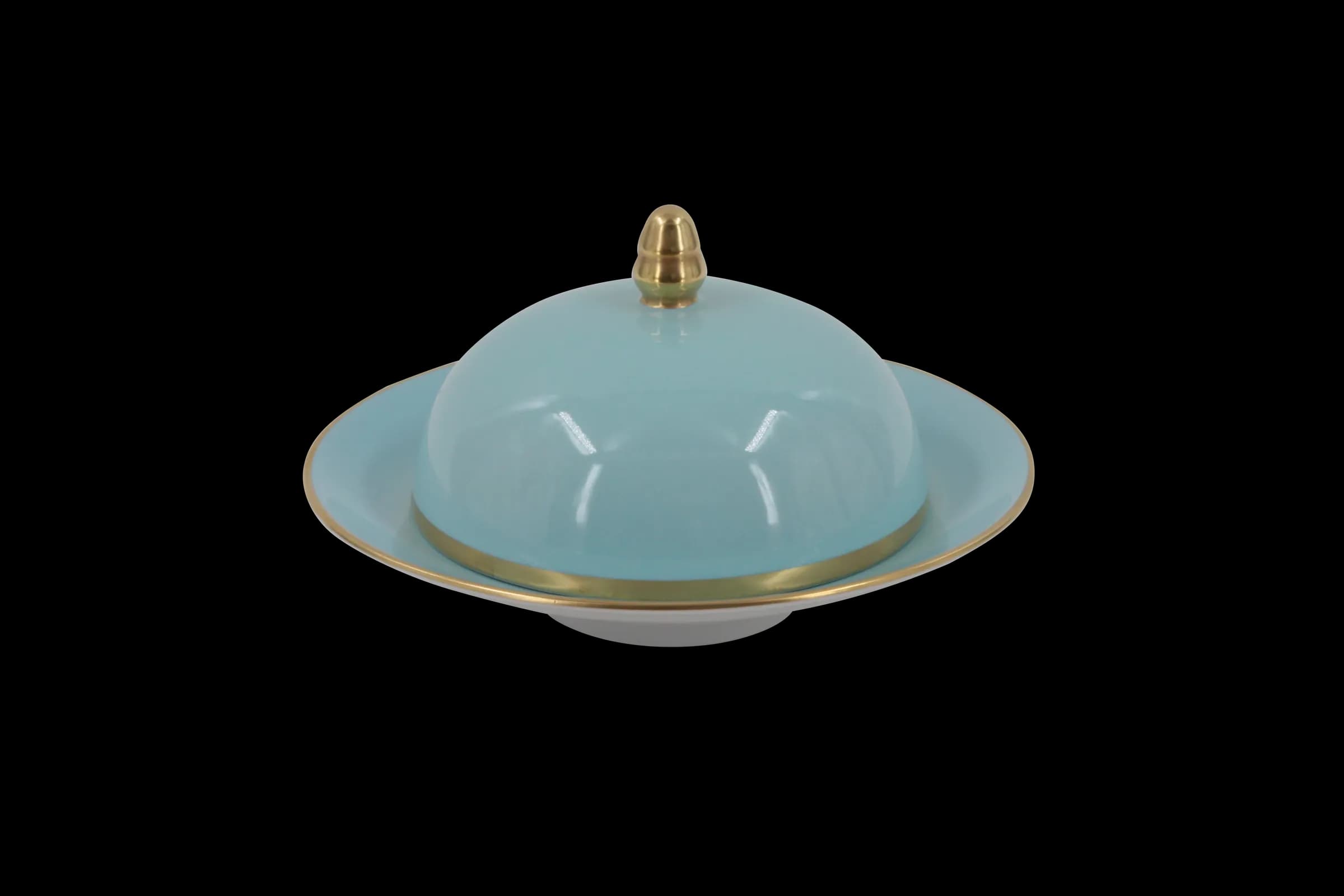 Extra wide rim bowl and cover, small 27 cm, Sous le soleil collection